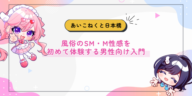 風俗のSM・M性感を初めて体験する男性向け入門ガイド